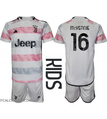 Juventus Weston McKennie #16 Seconda Maglia Bambino 2023-24 Manica Corta (+ Pantaloni corti)